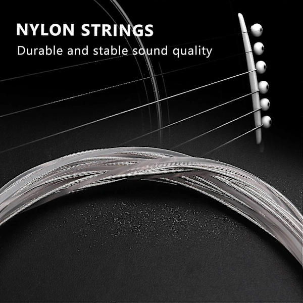 6x Nylonsträngar för Klassisk Gitarr--