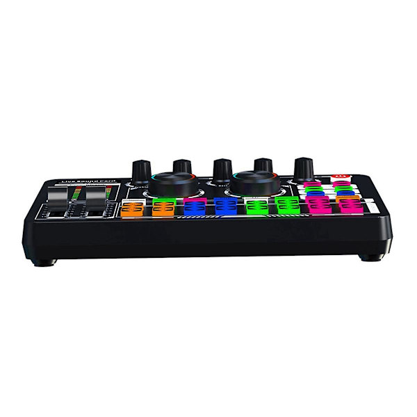 F996 Engelska Ljudkort Mixer Bluetooth Ljudkort Audio Mikrofon Multifunktionell Praktisk Live