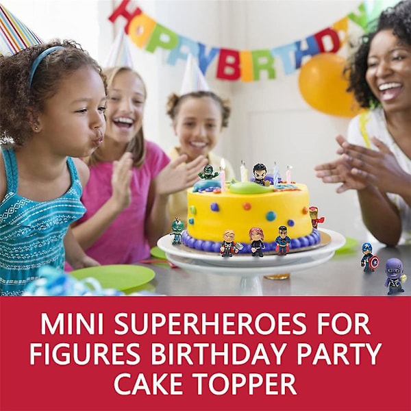 26 st/set Actionfigurer, Super Hero Adventures Ultimate Superhero, Mini Figurer Leksaksuppsättning, Perfekt för Julstrumpa, Samlarobjekt, Festgåvor
