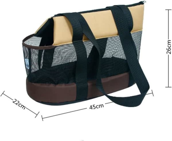 Bæretaske - Model A - Åndbart Mesh - Justerbar Skulderrem - 45x22x26cm