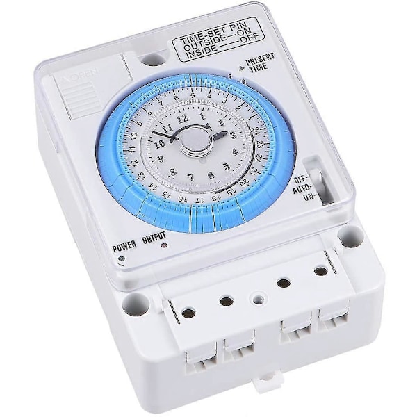 Mekanisk Timer, 12vac/Dc Tidskontrol Switch Køkken Timer Bærbar Præcis Timer Tidskontrol Switch Til Udendørs
