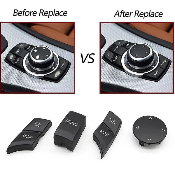 Inredning Bil CIC IDrive Multimedia Knapp Knapp för- X1 X5 X6 E-serie E87 E90 E91 E92 E60 E84 E70