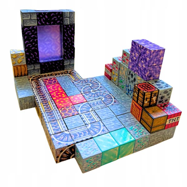 Minecraft Magnetic Educational Blocks Set 100 pcs + Figures