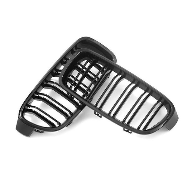 Bil Grill Blank Sort til 3 F30 F31 F35 2012-2018 Dobbelt Bar Opgraderet Version Midter Grill