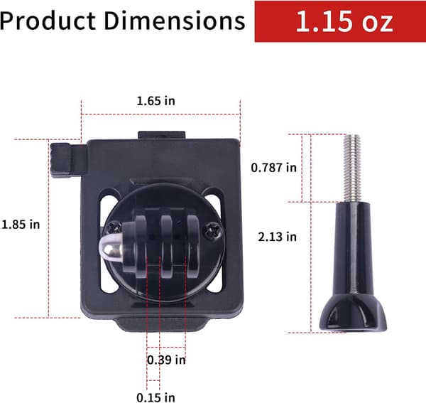 Tactical Helmet NVG Shroud Camera Mount for GoPro, Osmo Action & Insta360