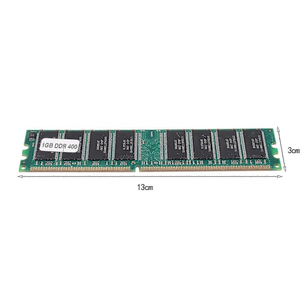 Xiede 2x Desktop PC Hukommelsesmodul DDR 400 1GB PC-3200 DDR1 184-pin DIMM 400MHz X001