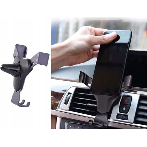 Mobilholder til Bil Ventilationsgitter Sort