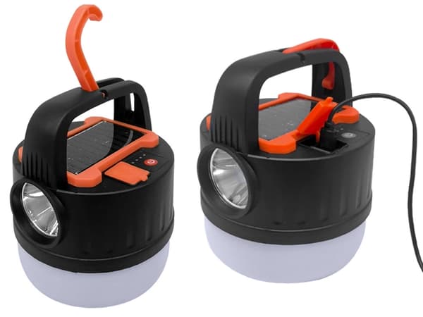 Campinglampe Lykt / Teltlampe - Lampe for camping - solcellepanel