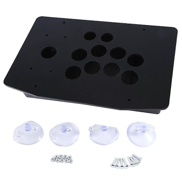 Arcade Joystick Akrylpanel Fodral för Arkadspelsmaskin DIY Kan Installeras Joystick Knapp för