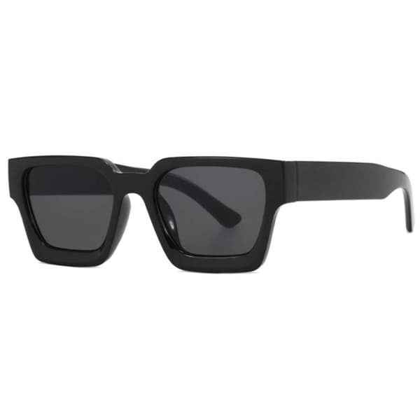 Moderne Bulky Solbriller med Tyk Ramme Sort