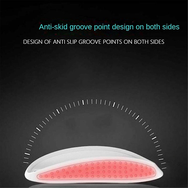 Passer til Mus Dock Mus 2. og 3. Generation Ergonomisk Base Trådløs Opladningsplade - Sort