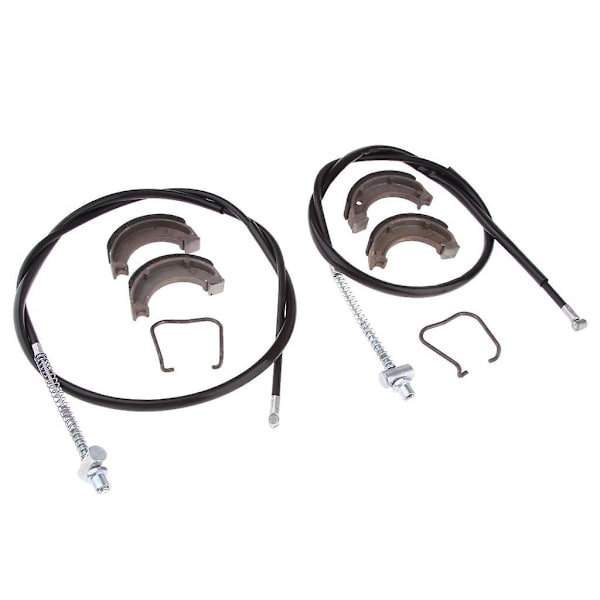 Forreste og Bageste Bremseskabel & Bremsesko til Yamaha PW PY 50 PY50 PW50 Peewee50