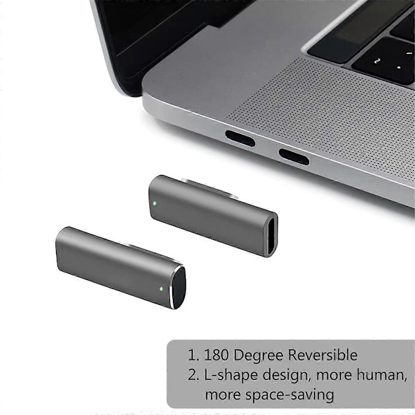 Ny 100W 20 PIN MAGNETISK USB C PD Laddningskabel Snabbladdning 10 Gbps 4K Video @ 60Hz för Macbook P