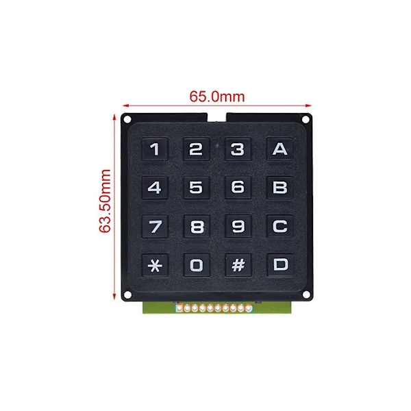 3 st 16-tangenters tangentbordmoduler matriser arraymoduler tangentbord industriellt tangentbord med industriell skala