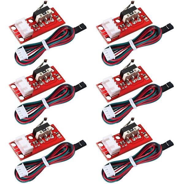 6 st mekaniska gränslägesbrytare för Reprap Prusa Mendel Cnc Arduino Mega 2560 Ramps 1.4 3d-skrivare