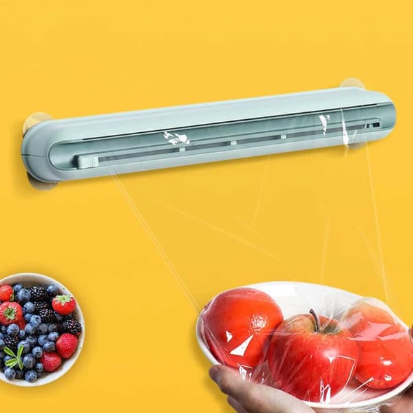 Plastic Wrap Aluminum Foil Dispenser Cutter with Suction Cups