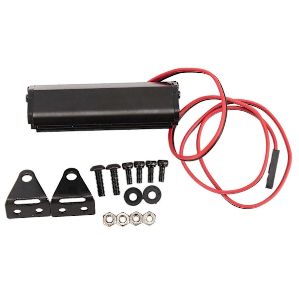 1 stk. RC 12 LED Lysbjælke Metal Taglampe til SCX10 KM2 CC01 RC4WD D90 90046 90047 RC Crawlere, 50 mm/2024THO