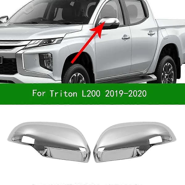 Bilsidespegelkåpor i krom för Triton L200 2