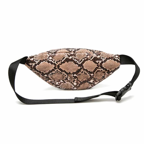 Slangeskinds Taljetaske Mavebælte Cross Body Bum Bag