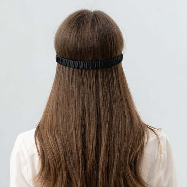 Large Luxury Mulberry Silk Sleep Mask Black