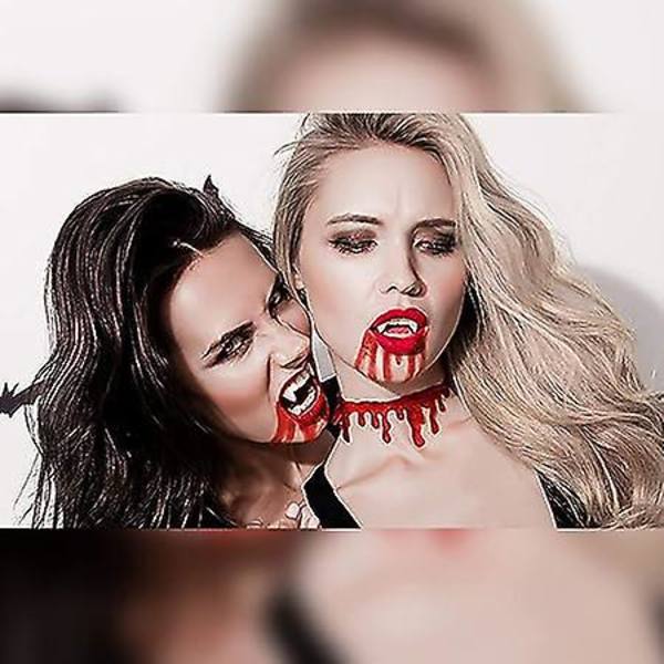 3 Par Retraktabla Vampyrtänder För Att Förlänga Halloween-Tänder Varulv Cosplay Tandställning, Retraktabla Vampyrtänder Skräckfest Vampyrtänder
