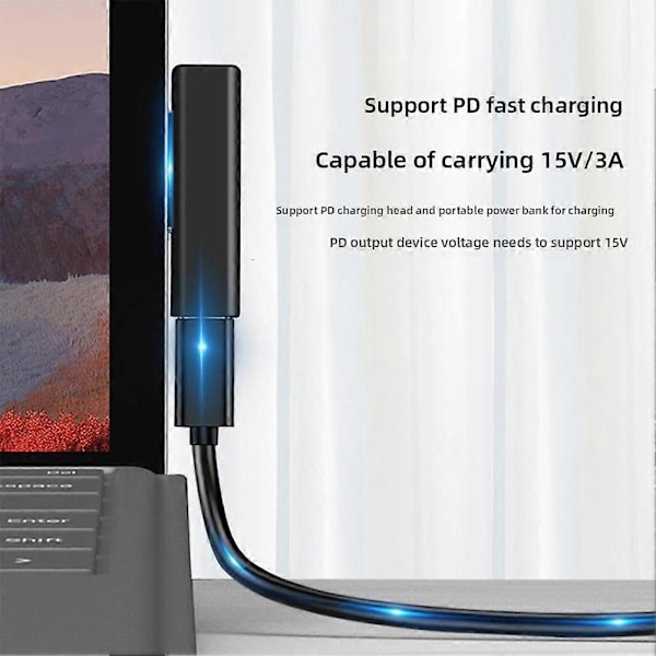 Surface Connect til USB-C Opladningskabel
