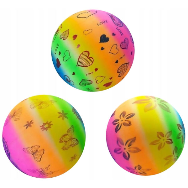 Large Inflatable Rainbow Beach Ball with Net