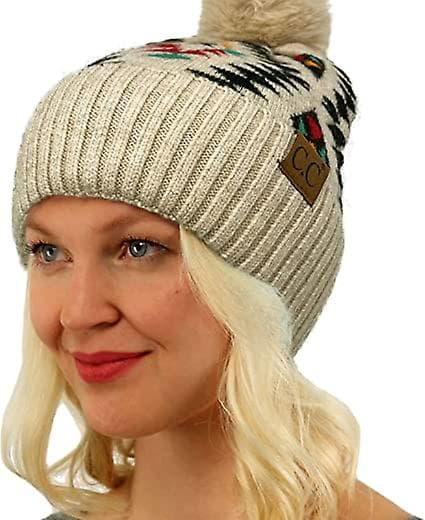 Vinter og høst moteriktig tykk elastisk strikkelue