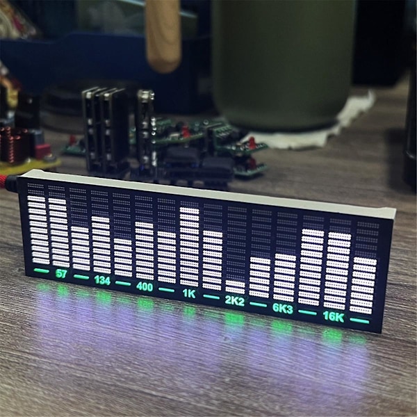 LED Lydstyrt Musikk Spektrum Display Pickup Stemningslys Atmosfærisk Rhythmelys