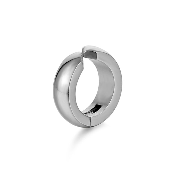 Falsk Piercing Ørering Uden Hul Tyk Ring Sølv