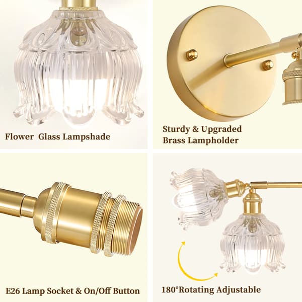 Rechargeable LED Wall Lamp with Remote Control, Wireless Bedside Lamp, Dimmable, Three Color Temperatures from 3000K to 6000K, Bulb Included.