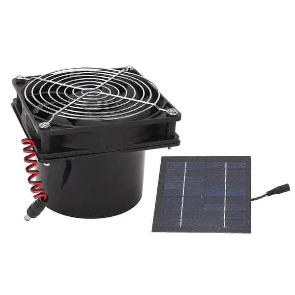 Nye Modeller Solcelle Udstødningsventilator Effektiv Varmeafledning Ventilation 50W Solpanel Ventilatorsæt 512V