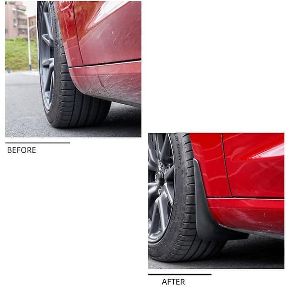 Mudflaps til Model Y 2021 - Mud Flaps, Splash Guards, Mudguards, Mud Flap, Forreste og Bageste Beskyttelse