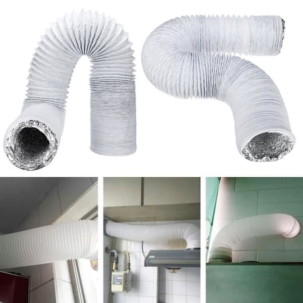3Mx15CM Flexibel PVC Bärbar Luftkonditioneringsslang, Universal Ventilationsrör, Slangsats för Mobil Luftkonditionering