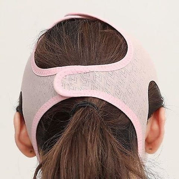 Sömnbindning, återanvändbar V-linje formande ansiktsmasker, dubbelhakreducerare, V-linje lyftande mask ansiktslyftande rem, ansiktsstramning hakmask