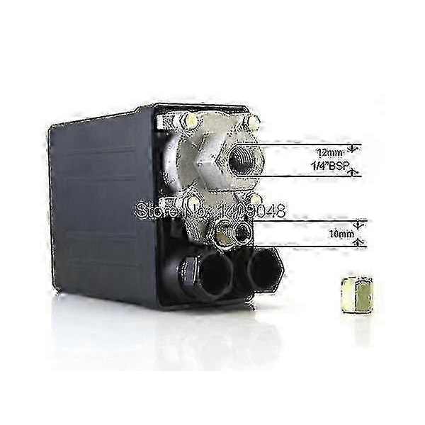 Högkvalitativ 175psi 10bar 380v 20a 3-fas Luftkompressor Tryckströmbrytare Kontrollventil - 1 Port - 6-8bar Område hwy