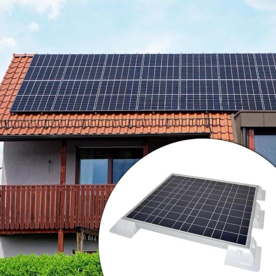Solar Panel Holder Set - Solar Panel Mounting Brackets - Solar Energy Installation - High Quality UV Resistant Plastic - 7 Pieces - White
