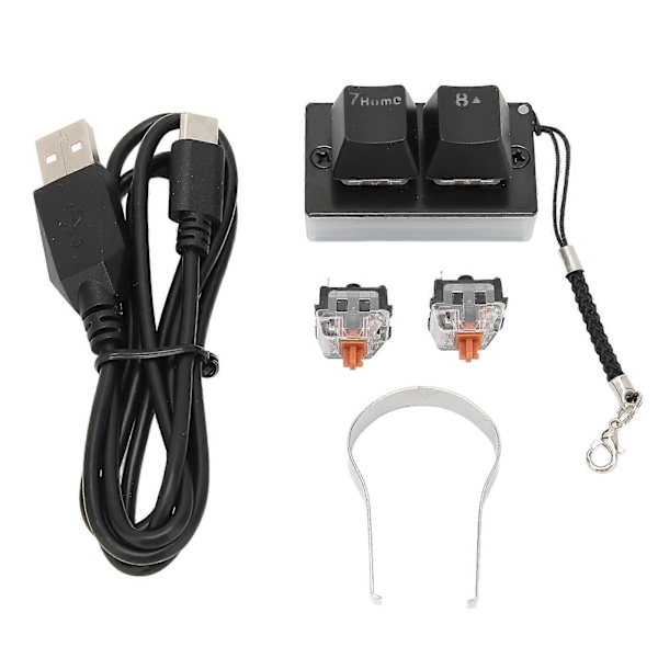 To-tasters tastatur USB kablet OSU Hot Swappable RGB bakgrunnsbelyst programmerbart mekanisk gamingtastatur