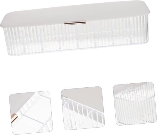 Datakabel Förvaringslåda Klar Organizerlåda Klar Trådladdare Kabellåda Kabel Organizerlåda Kabelbox USB-sladd Organizer Multi-Grid