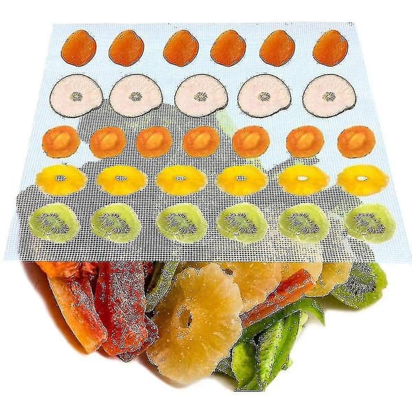 10 stk Ikke-klebende Silikon Dehydratorark, For Frukttørker Dumpling_l