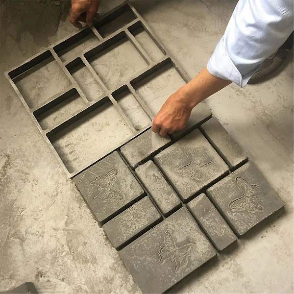 DIY Polun Tekijä Muotti Kivi Tiili Betoni Muotti Betoni Sementti Kävely Puutarhapolku Päällystysmuotti R