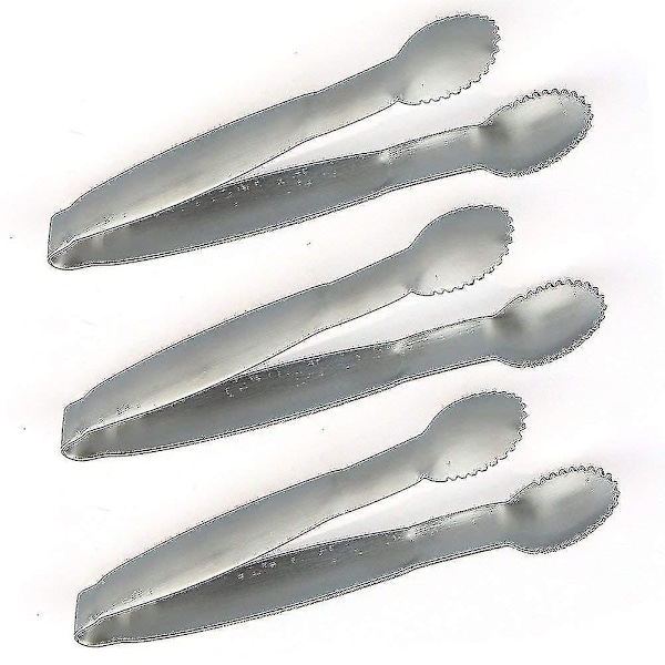 4-tommers Mini Serveringsklyper i Rustfritt Stål med Sukker- og Isklyper