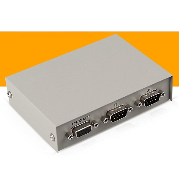 Db 9-stifts seriell nätverksdelning 2-vägs Rs232-switch Ethernet-switcherbox
