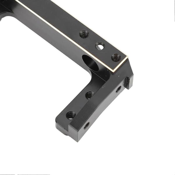 RC Front Bumper Beslag Messing Front Bumper Servo Monteringsbeslag Stativ til SCX10 II RC Crawler Biler Sort