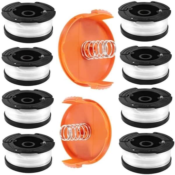 Trimmertrådspole - Kompatibel med Black & Decker (GL/ST) - 8 spoler + 2 deksler - 9,15 m tråd