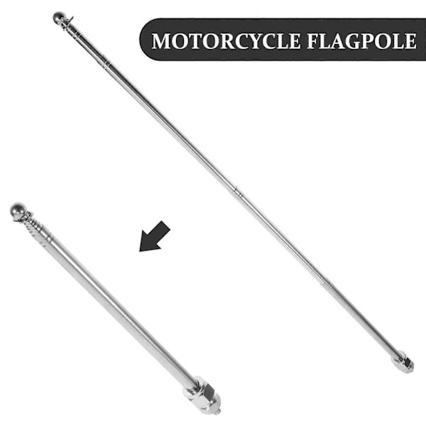 Motorcykel Flagstang Styr Monteringsstand Flagstangholder Cykeltilbehør