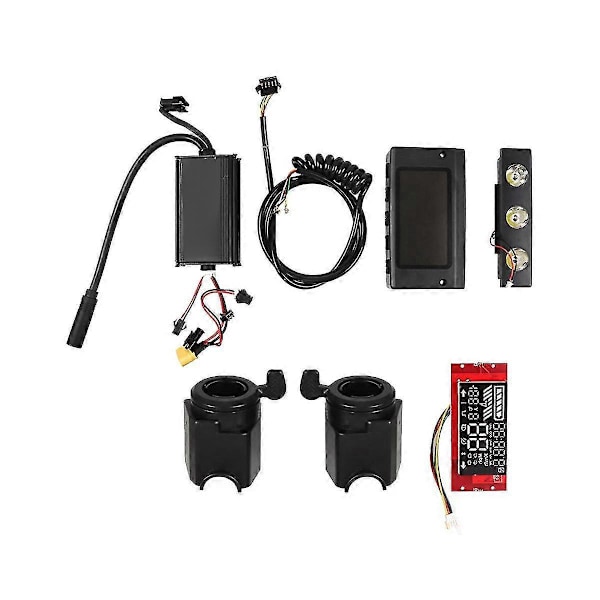 För 8 tums instrumentbräda Kontroller+moderkort Display+LED-ljus Handtag Kit Elektrisk