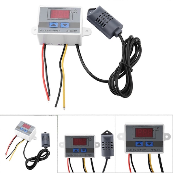 XH-W3005 Digital Hygrometer Switch Controller Fugtighedssensor 0~99%RH 12V
