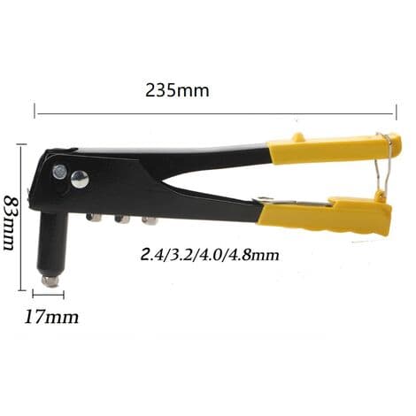 4-munstycks nitpistol - Praktisk aluminiumlegering - Metallflik