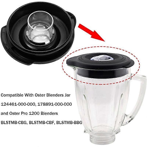 Blenderkande Låg Dæksel Hætte Udskiftning til Oster Osterizer Classic Series Blender 6-Kops Glas Kande, Ble